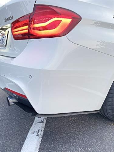 Carbon Fiber Rear Bumper Extension Splitters Diffuser Fits BMW 2013-2018 3 series F30 335i 340i 328i 330i 4
