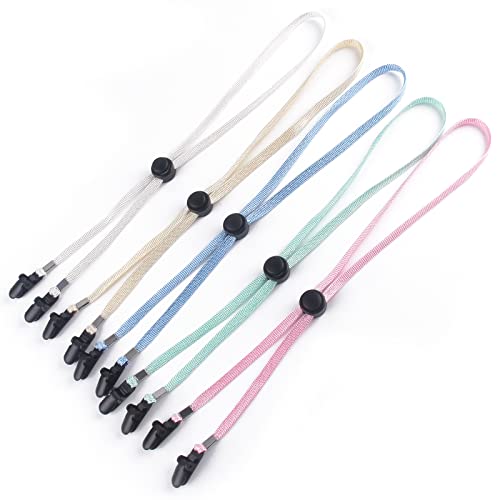 5 Pieces Adjustable Hat Strap Clips Windproof Strap Clips Cap Anti-Loss Strap Hat Chin Cord For Travel, Golfing, Fishing #TOP20