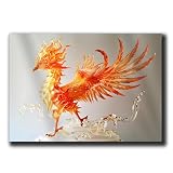 Phoenix Poster Art Print, Firework Graffiti Phoenix Picture, Beautiful Abstract Firebird Wall Art, Spray Paint Phoenix - Art Print, Bird Poster Wall Art, Giclee Artwork, Arts
