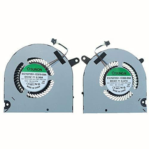 新しいCPU + GPU冷却ファンの交換 Dell G3 15 3590 P/N:04NYWG 0160GM EG75070S1-1C060-S9A EG75070S1-1C070-S9A