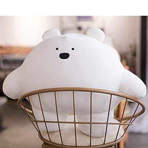 Refahb 15.7 Inch Cute Bear Plush Stuffed Animal Body Pillow Fat Cartoon Cylindrical Body Pillows For Kids, Super Soft Hugging Toy Gifts For Bedding, Kids Sleeping Nap Kawaii Pillow #TOP1
