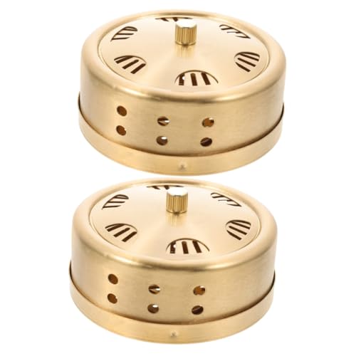2 unidades Caja para moxibustión sin humo, quemador regulable de varillas de moxa, accesorio de cobre para masaje y terapia en el hogar miniatura 1