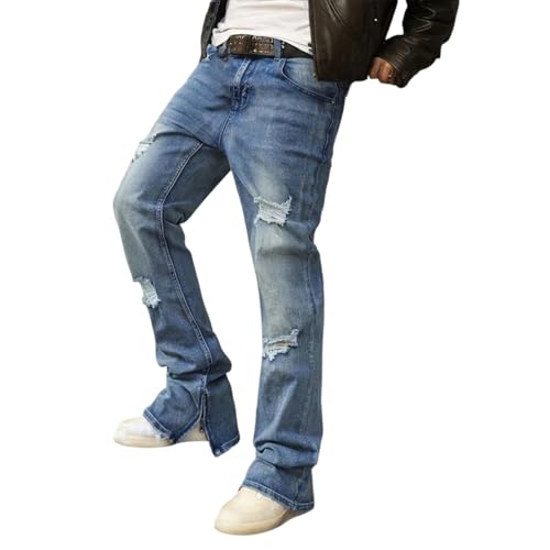 Jean évasé homme en denim de qualité supérieure au look mode