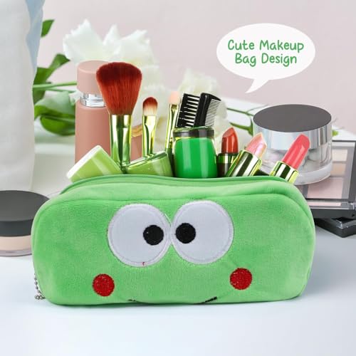 Image of 4 Pcs Cartoon Pencil Pouch Animal Pencil Pen Case Bulk Cute Pencil Bag Plush Animal Stationery Bag Desk Organizer for Adults Boys Girls Students Classroom School Supplies