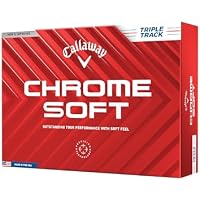 12-Pack Callaway Chrome Soft 24 Triple Track Golf Ball (White) only $28.49-$29.99