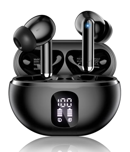 Wireless Earbuds, Bluetooth 5.4 Headphones with 50H Playback, Deep Bass Stereo...