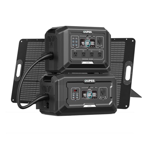 OUPES 3072Wh Mega 1 Solar Generator Kit with B2 Extra