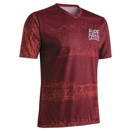Maillot GIST VTT Homme Dirt rouge en taille XL pour le cyclismo