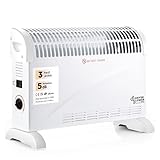 DONYER POWER Convector Radiator Heater with Adjustable Thermostat Free Standing in White 2000W