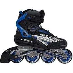 Patines Action Patines en Línea Unisex Action, Patines Deportivos. Negro y Azul Talla 39