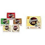 Senseo Pads, Probierbox mit 5 Sorten, 66 Kaffeepads, 5er Vielfaltspaket & Pads Guten Morgen XL, 50 Kaffeepads UTZ-zertifiziert, 5er Pack, 5 x 10 Becherpads
