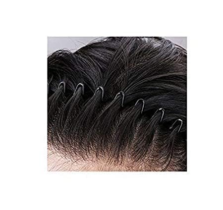 Image of Zigzag Headband For Unisex Wavy Hair Band For Boys And Girls,Black Metal Zig Zag Wave Hairband - Unisex (Pack of 3)