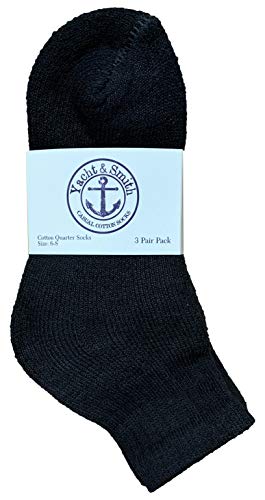 Yacht & Smith 12 Pairs Of Cotton Mid Size Ankle Socks Boys And Girls Bulk Value Pack Socks3