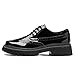 Oxford Shoes for Women Platform Lace-up Round Toe Patent Leather Brogues Shoes for Women's Fashion Formal Business Casual Outfits Comfort Office Dress Shoe for Ladies Girls Black US 6.5