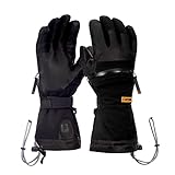 FRDM Clutch Snow Gloves Waterproof Windproof Leather Convertible Snow Sports Ski Snowboard Snowmobile, for Men & Women