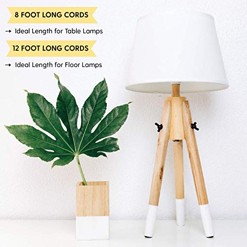 I Like That Lamp Diy Lamp Wiring Kit, Antique Brass Socket & 8Ft Brown Cord (2 Pack), For Making & Fixing Table Or Floor Lamps, Repair & Rewire Vintage Lighting Fixtures, Complete Hardware Set #TOP5