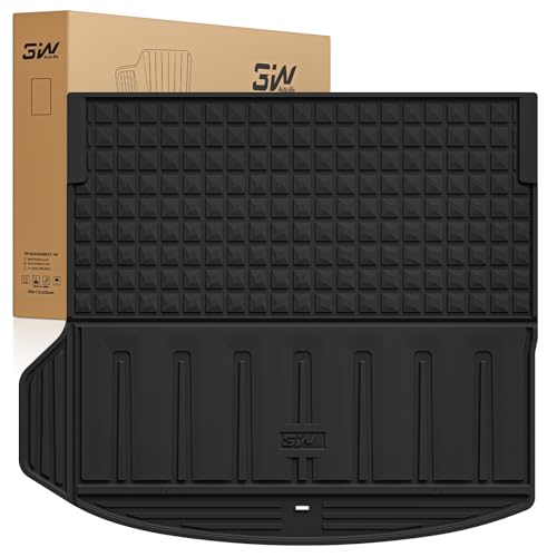 3W Cargo Liner Fit for 2024 2025 Chevrolet Chevy Equinox EV (Non Fuel), TPE All Weather Custom Fit for Chevrolet Equinox EV (Non Fuel) Accessories Cargo mat,Black Chevy Equinox EV 24-25 Carg