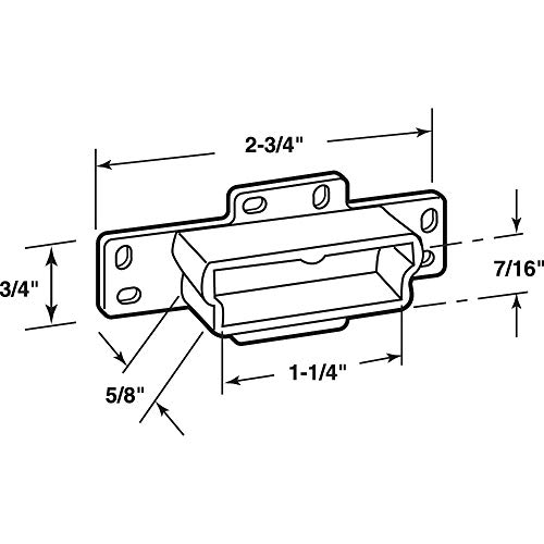 Slide-Co 22844 Drawer Track Backplate #TOP1