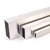 Alu/Aluminium Rechteckrohr Vierkantrohr ALMgSi0,5 F 22 Oberfläche blank gezogen. KEINE FRACHTKOSTEN. Abmessungen 20x10x2 mm Länge 1000 mm