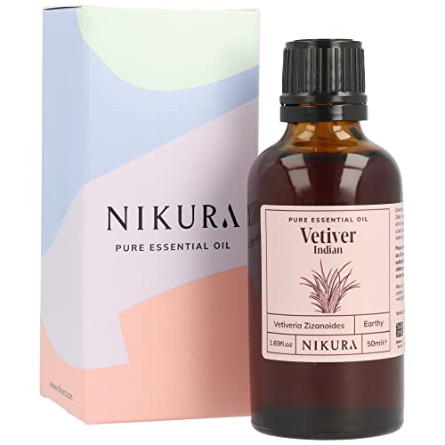 Nikura | Vetiver (Indian) Essential Oil - 50ml - 100% Pure