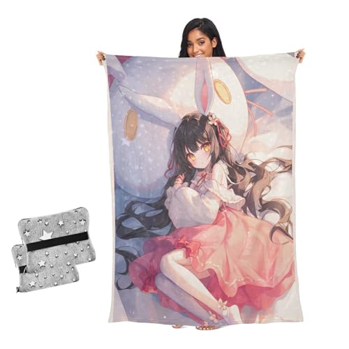 Mantas para sofá grande y acogedora de anime para salón y dormitorio 2