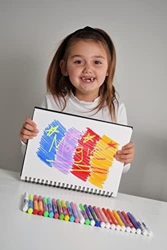 Marvin's Magic - Amazing Magic Pens - Colour Changing Magic Colouring Pens Set - Create 3D Lettering or Write Secret Messages - Magical Art Supplies - x2 25 Magical Coloured Pens
