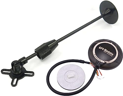 GPS ���W���[�� 7 ���[�g���R���p�X�t�� RC �}���`�R�v�^�[ Quadcopter �h���[����s�@�p�t���C�g�R���g���[���[ Pixhawk PX4 APM APM2.8 �����\�ȃA�N�Z�T���[�ƃz���_�[(Black)