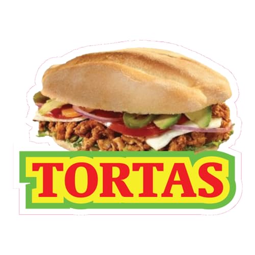 Custom Food Truck Decals Tortas Mexican Food Food and Beverage Concession Concession Sign 36 in on Longest Side Design Only