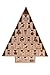 Christmas Tree 24 Day Advent Calendar by Clever Creations | Countdown to Christmas| Premium Holiday Décor | Sturdy Cardboard with Printed Details | 24 Drawers | 14" x 2" x 17"