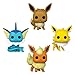 Funko Pop! Pokemon - Ultimate 4-Pack Eevee, Vaporeon, Jolteon, Flareon