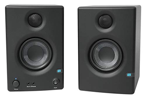 Pair Presonus Eris E3.5 3.5" Powered Studio Monitor Speakers+Microphone+Case #TOP1