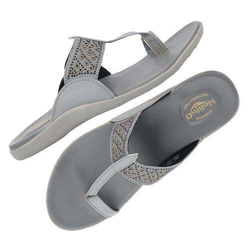 Image of Medifeet Women's Studded Toe-Ring Sandals