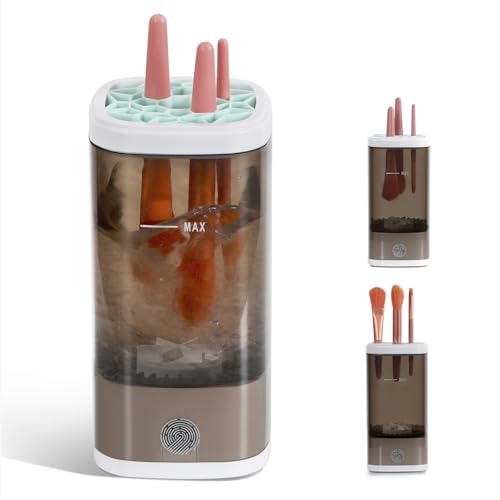 Electric Makeup Brush Cleaner:Fast and Efficient Machine for Deep Cleaning All Brush Types, Compact and Portable for Travel and Home, Ideal for Makeup Enthusiasts and Professionals