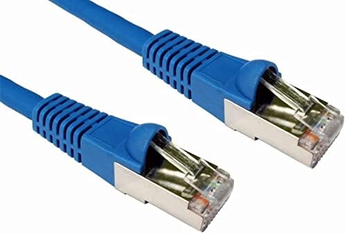 rhinocables CAT6A Ethernet Cable Shielded Snagless High Speed RJ45 Gigabit Booted Patch LAN Network Lead compatible with CAT5e, CAT6 Internet, Xbox, PS4, Smart TV, Router, Modem, PC (0.50m (50cm), Green)