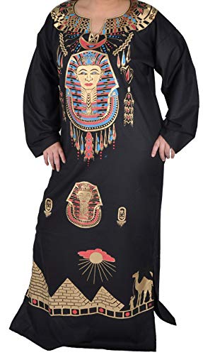 Kleopatra Pharao Kostüm, Fasching Fastnacht Karneval Kleider aus dem Orient Ägypterin, Schwarz (56-58 (3XL)) Cover