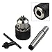 Drill Chuck Tool With MT2 Taper Arbor 5/64 To 1/2 Inch Capacity Lathe Drilling Tool With Key For Metalworking
