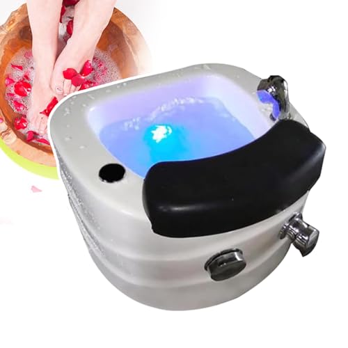 Spa de pies portátil con masaje y drenaje automático