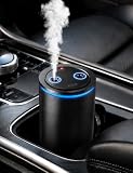 Deodorante Auto a Doppia Nebulizzazione, 2 × 30 ml (Oceano & Fruttato), Diffusore di Profumo a Ultrasuoni, Accensione/Spegnimento Automatico, Luce Cielo Stellato, BJ-588