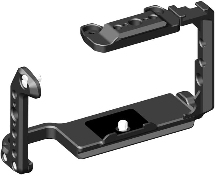FX2 cage;Camera Cage for FX2;Full Cage SLR Camera Photography Accessories Expansion Frame;with Cold Shoe and 1/4" 3/8" Screw Mouting for Video Filmmaking (Black)