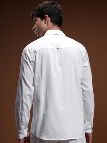 Highlander Store Highlander Men’s Slim Fit Casual Shirt White - Image 4