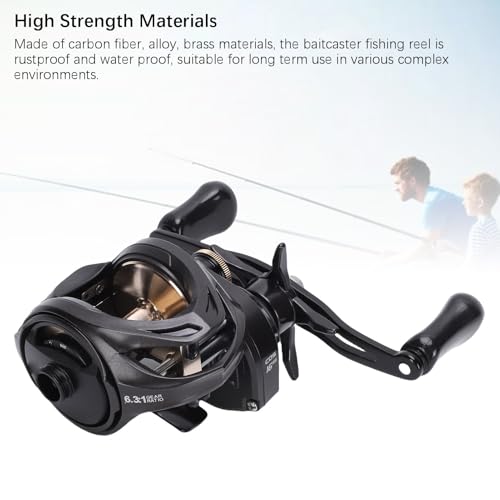 Moulinet baitcasting léger pour gaucher résistant à la pêche de roche