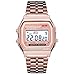 Produktbild Garciadia Mode Vintage led digitaluhr edelstahlarmband Alarm Armbanduhr Kleid Business Armbanduhr für männer Frauen (Farbe: Rose Gold)