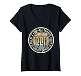 Photo Gallery donna 79° compleanno vintage settembre 1946 retro edizione limitata maglietta con collo a v Photo Gallery donna 79° compleanno vintage settembre 1946 retro edizione limitata maglietta con collo a v