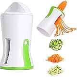 MICHETT Handheld Spiralizer Vegetable Slicer Spiral Cutter Multi-Function Vegetables Hand Kitchen...