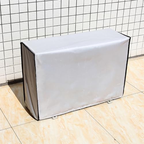 Outdoor Condenser Cover Thick Ox Fabric Waterproof & UV Protection Silver 88x60x35cm/35x24x14in Durable Weatherproof Shelter Ideal for Air Conditioners & Heat Pumps - Image 2