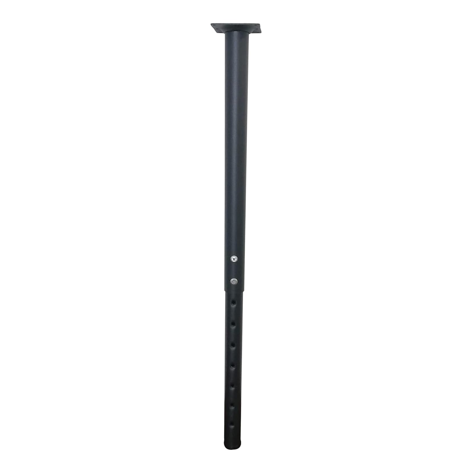 Jahof 1 Pied De Table Réglable En Métal Avec Vis - 55-90 Cm, Diamètre 42/38 Mm, Pour Dessus De Table, Bureau à Faire Soi-même, Bureau - Noir