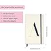 kate spade new york Take Note Large Leatherette Initial Notebook, Bound Journal Includes 168 Lined Pages, A (Blue)