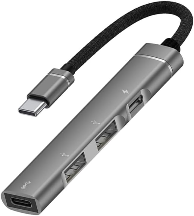 Portable USB C to USB A/C Hubs OTG Support PD Charging 480Mbps Transmission Metal Housing for Smartphone Laptop