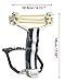 Rochan Wrist Rocket Slingshot, Professional Hunting Slingshot High Velocity Catapult with 4 Replacement Bands and 50 Ammo