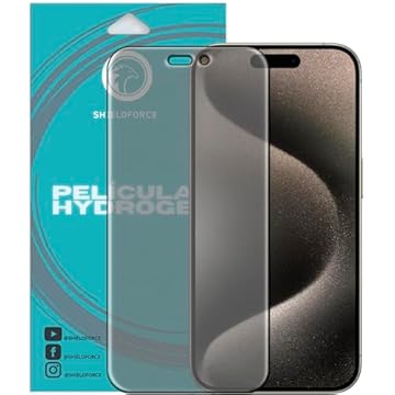 Pelicula Para Iphone 15 Pro Max ShieldForce Hydrogel Privacidade-HD (1x Unid)